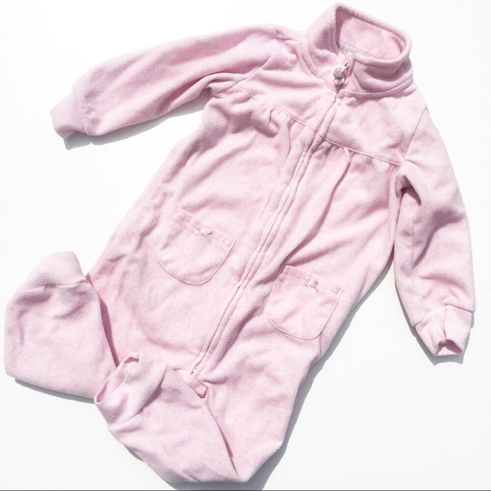 Carter's Bear Fleece Romper sz 18 months Girls Fleece one piece sz 18 m